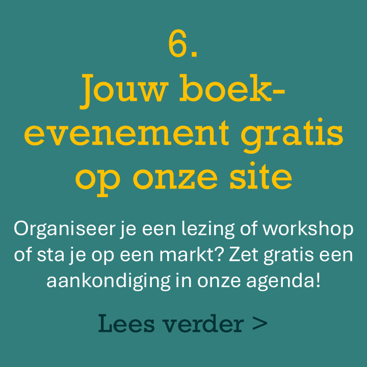Gevonden worden via de boekevenementen agenda