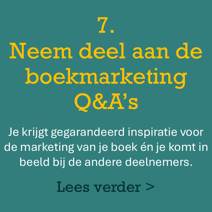 Het belang van de boekmarketing vragenuurtjes