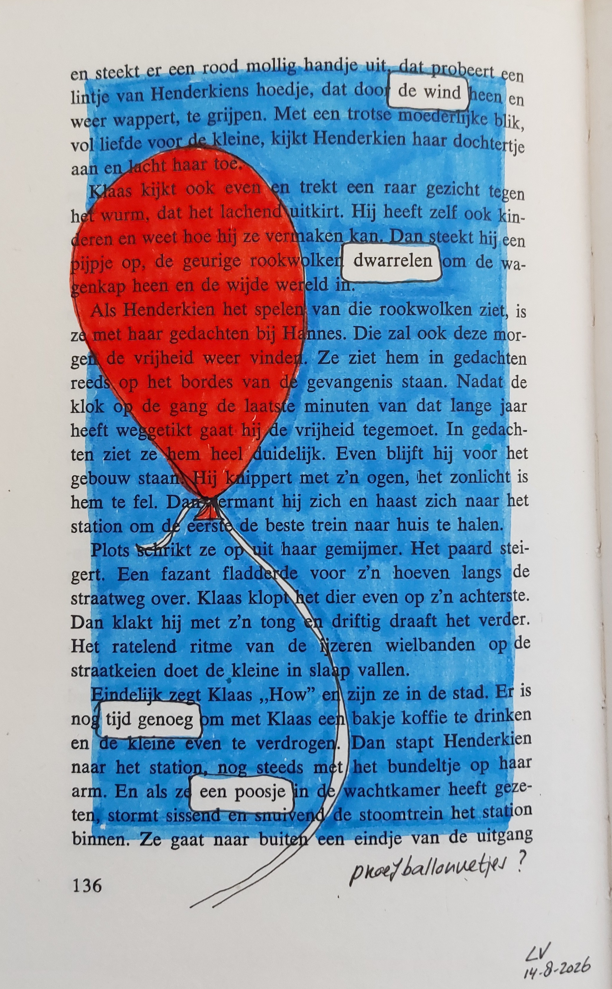 een boek is geen proefballonnetje