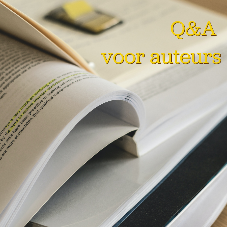 Iedere maand een gratis Q&A sessie voor auteurs