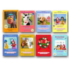 Bekijk deze Boekenkaft van boek Klankenland serie picto-prentenboeken met liedjes om klanken te leren van Annemieke Bastiaans