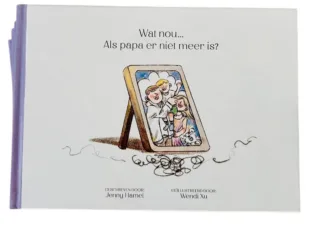 Bekijk deze Boekenkaft van boek Wat nou... Als papa er niet meer is? van Jenny Hamel