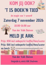 Bekijk dit evenement 'T is boek'n tied - Duiven van 