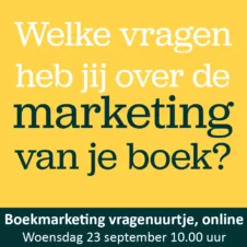 Bekijk dit evenement Boekmarketing vragenuurtje (online) van 