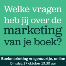 Bekijk dit evenement Boekmarketing vragenuurtje (online) van 
