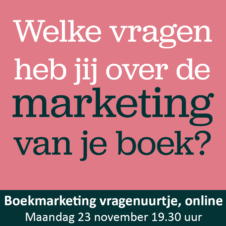 Bekijk dit evenement Boekmarketing vragenuurtje (online) van 
