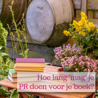 Bekijk deze afbeelding van Hoe lang ‘mag’ je PR doen voor je boek? op Bestelbijdeauteur.nl