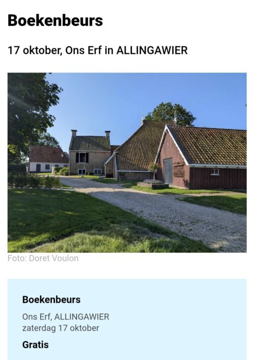 Bekijk deze foto van Boekenbeurs - Allingawier van 