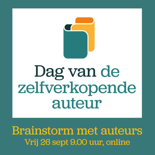 Bekijk deze foto van Brainstorm met auteurs over de Dag van de Zelfverkopende auteur van 