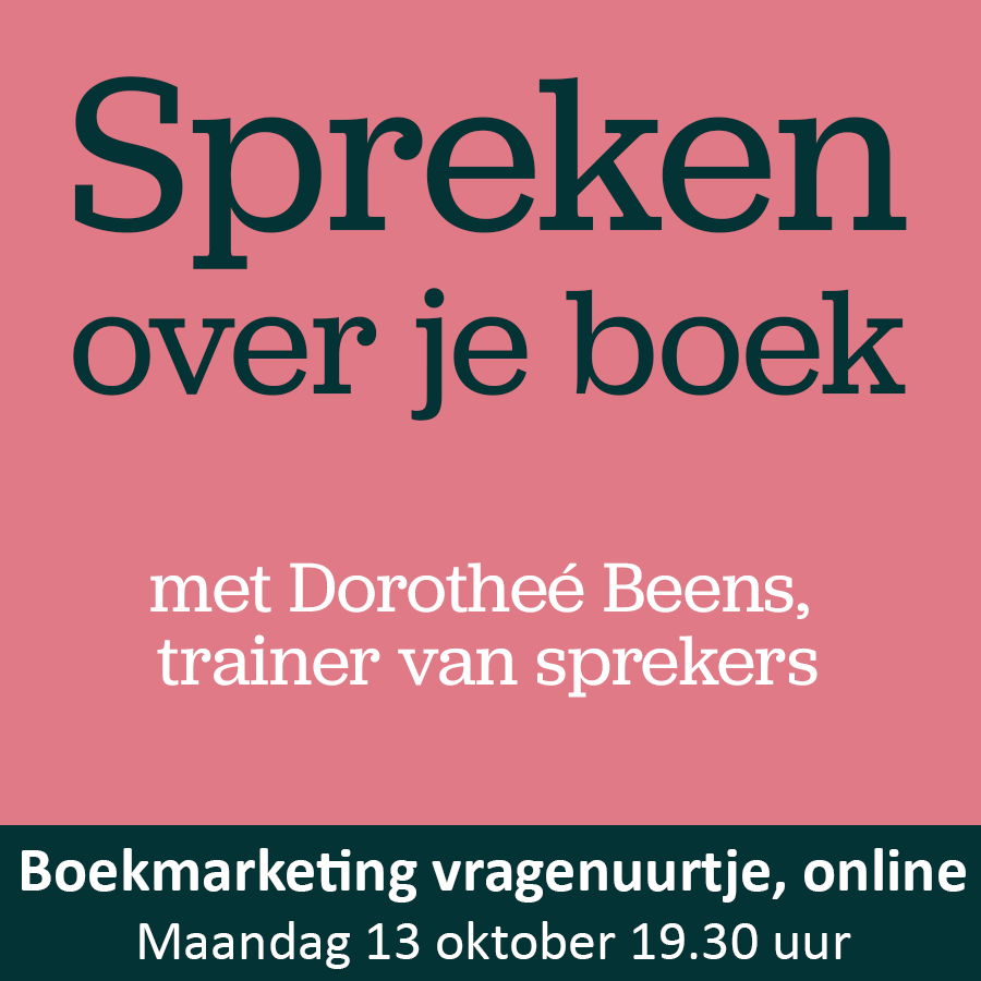 boekmarketing vragenuurtje over Spreken over je boek