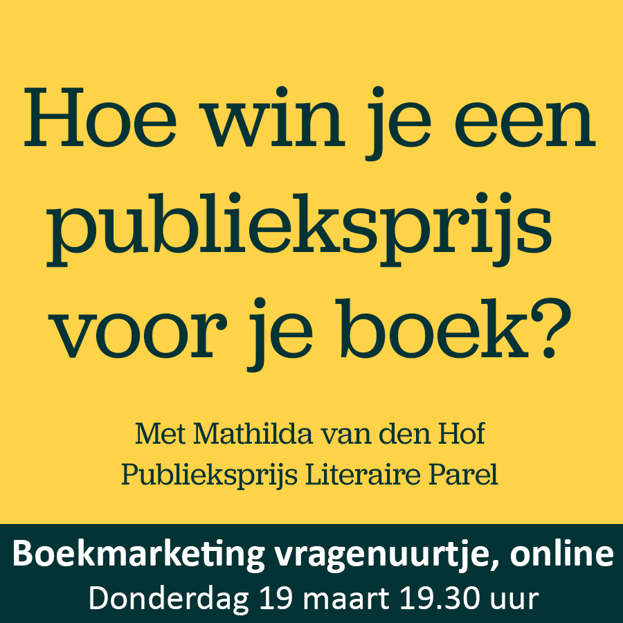 Hoe win je een publieksprijs voor je boek