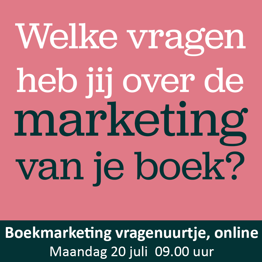 boekmarketing vragenuurtje voor auteurs