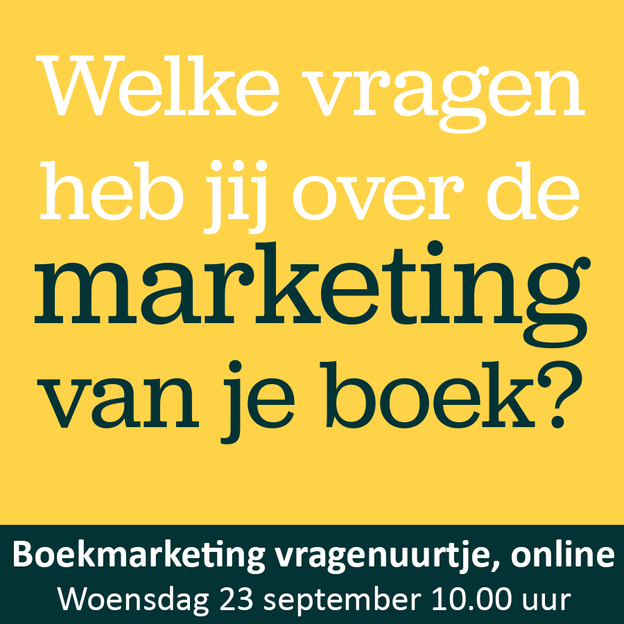 Stel je vragen over de marketing van je boek