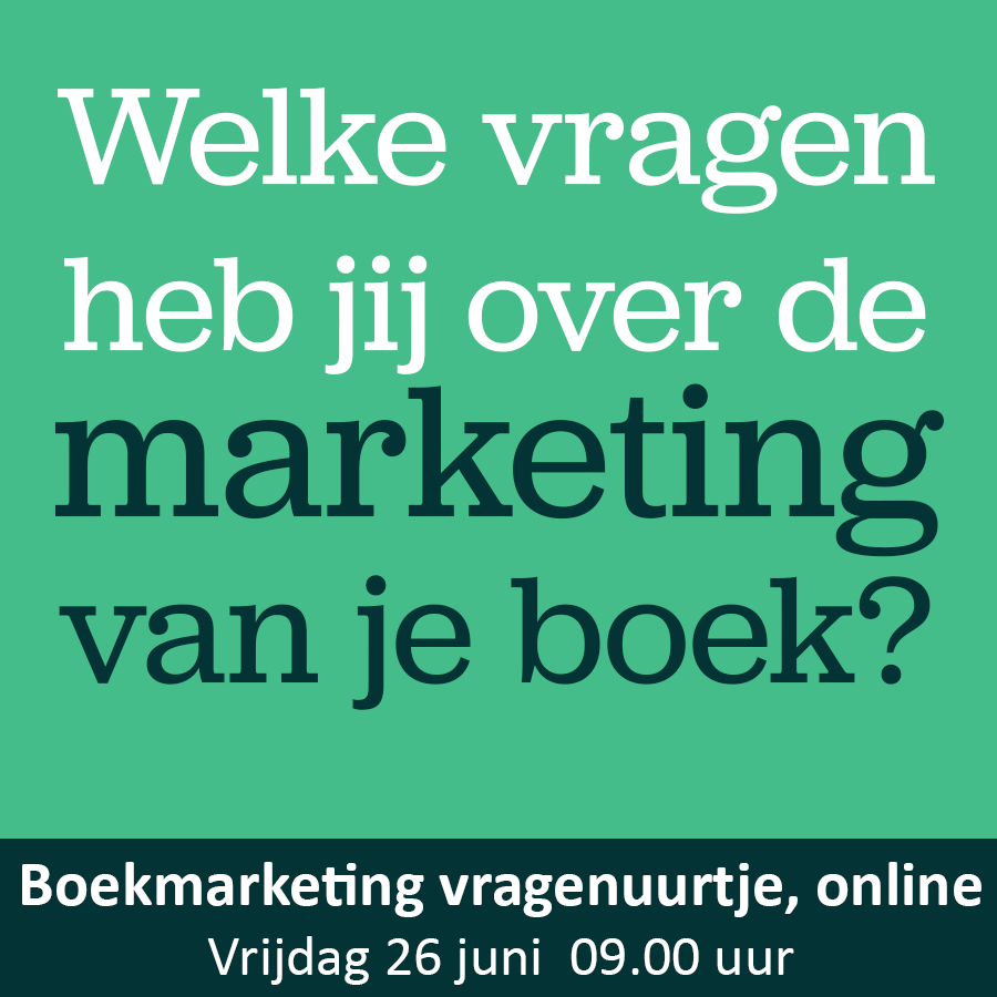 boekmarketing vragenuurtje voor auteurs